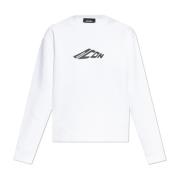 Sweatshirt met logo Dsquared2 , White , Dames