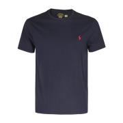 Casual Katoenen T-shirt Ralph Lauren , Blue , Heren