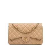 Pre-owned Leather chanel-bags Chanel Vintage , Brown , Dames