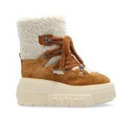 Sneeuwlaarzen met logo Casadei , Beige , Dames