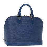 Pre-owned Leather handbags Louis Vuitton Vintage , Blue , Dames