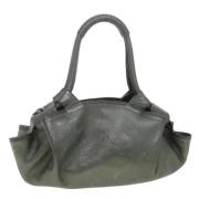 Pre-owned Leather handbags Loewe Pre-owned , Gray , Dames