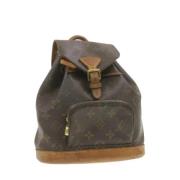 Pre-owned Canvas backpacks Louis Vuitton Vintage , Brown , Dames