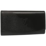 Pre-owned Leather clutches Louis Vuitton Vintage , Black , Dames