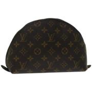 Pre-owned Canvas pouches Louis Vuitton Vintage , Brown , Dames