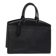 Pre-owned Leather handbags Louis Vuitton Vintage , Black , Dames