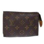 Pre-owned Canvas pouches Louis Vuitton Vintage , Brown , Dames