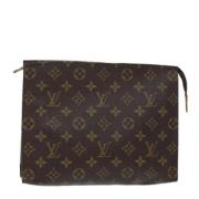 Pre-owned Canvas pouches Louis Vuitton Vintage , Brown , Dames