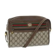 Pre-owned Leather gucci-bags Gucci Vintage , Beige , Dames