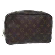 Pre-owned Canvas clutches Louis Vuitton Vintage , Brown , Dames