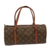 Pre-owned Canvas handbags Louis Vuitton Vintage , Brown , Dames