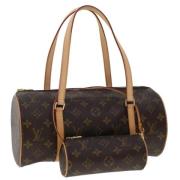 Pre-owned Canvas handbags Louis Vuitton Vintage , Brown , Dames