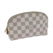 Pre-owned Canvas pouches Louis Vuitton Vintage , White , Dames