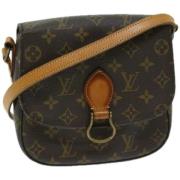 Pre-owned Canvas shoulder-bags Louis Vuitton Vintage , Brown , Dames