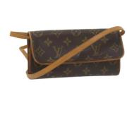 Pre-owned Canvas shoulder-bags Louis Vuitton Vintage , Brown , Dames