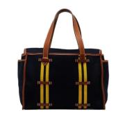 Pre-owned Wool handbags Hermès Vintage , Blue , Dames