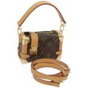 Pre-owned Canvas handbags Louis Vuitton Vintage , Brown , Dames