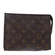 Pre-owned Canvas pouches Louis Vuitton Vintage , Brown , Dames