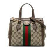 Pre-owned Leather gucci-bags Gucci Vintage , Brown , Dames