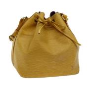 Pre-owned Leather shoulder-bags Louis Vuitton Vintage , Yellow , Dames