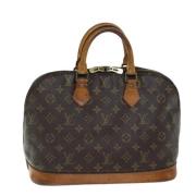 Pre-owned Canvas handbags Louis Vuitton Vintage , Brown , Dames