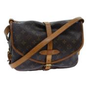 Pre-owned Canvas louis-vuitton-bags Louis Vuitton Vintage , Brown , Da...