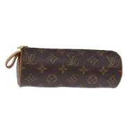 Pre-owned Canvas pouches Louis Vuitton Vintage , Brown , Dames