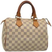 Pre-owned Canvas handbags Louis Vuitton Vintage , White , Dames