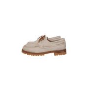 Bootschoenen in Nubuck Leer Eleventy , Beige , Heren