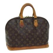 Pre-owned Canvas handbags Louis Vuitton Vintage , Brown , Dames