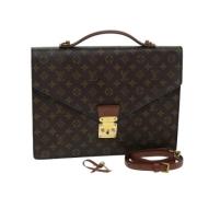 Pre-owned Canvas handbags Louis Vuitton Vintage , Brown , Dames