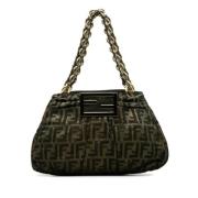 Pre-owned Leather shoulder-bags Fendi Vintage , Brown , Dames