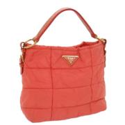 Pre-owned Nylon handbags Prada Vintage , Orange , Dames