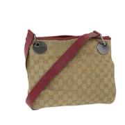 Pre-owned Canvas gucci-bags Gucci Vintage , Beige , Dames