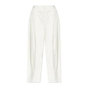 Geplooide broek Bottega Veneta , Beige , Dames