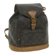 Pre-owned Canvas backpacks Louis Vuitton Vintage , Brown , Dames