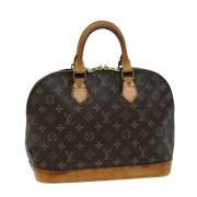 Pre-owned Canvas handbags Louis Vuitton Vintage , Brown , Dames