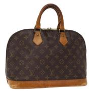 Pre-owned Canvas handbags Louis Vuitton Vintage , Brown , Dames