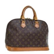 Pre-owned Canvas handbags Louis Vuitton Vintage , Brown , Dames