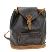 Pre-owned Canvas backpacks Louis Vuitton Vintage , Brown , Dames