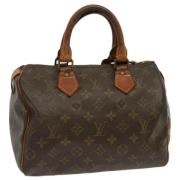 Pre-owned Canvas handbags Louis Vuitton Vintage , Brown , Dames