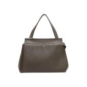 Pre-owned Leather handbags Celine Vintage , Gray , Dames