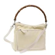 Pre-owned Nylon handbags Gucci Vintage , Beige , Dames