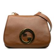 Pre-owned Leather gucci-bags Gucci Vintage , Brown , Dames