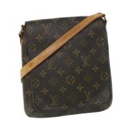 Pre-owned Canvas shoulder-bags Louis Vuitton Vintage , Brown , Dames