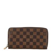 Pre-owned Leather wallets Louis Vuitton Vintage , Brown , Dames