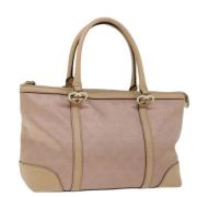 Pre-owned Canvas handbags Gucci Vintage , Pink , Dames