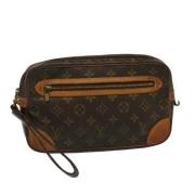 Pre-owned Canvas clutches Louis Vuitton Vintage , Brown , Dames