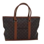 Pre-owned Canvas totes Louis Vuitton Vintage , Brown , Dames