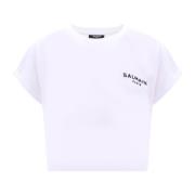 T-Shirts Balmain , White , Dames